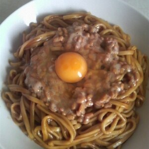 納豆カレー焼きうどん